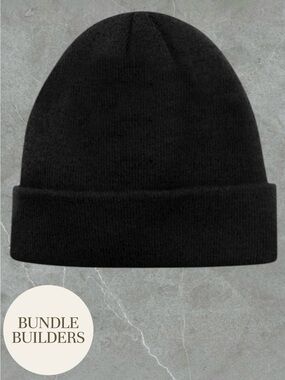 2 for $30 | Classic Black Adult Knit Beanie